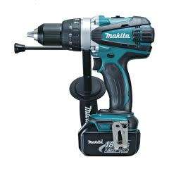 Makita DHP458 RFE kit - New 18V Cordless drill -  2 x 3.0 ah new batteries - new charger